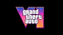 a logo for grand theft auto vi is shown