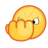 a cartoon smiley face with a surprised look on his face