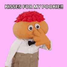 Kisses For My Pookie Puppet GIF