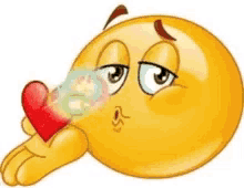 emoji blow a kiss seductive kiss love