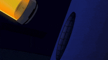 a cartoon drawing of a gorilla with sharp teeth looking at the camera
