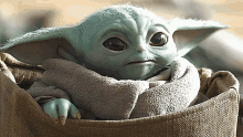Mandalorian Baby Yoda GIF - Mandalorian Baby Yoda Squint GIFs