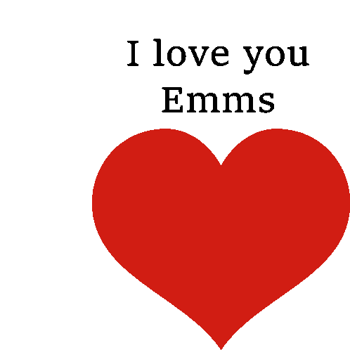 Emms Heart Sticker - Emms Heart Stickers
