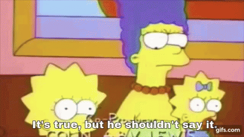 Its True But He Shouldnt Say It Marge Simpson GIF - Its True But He Shouldnt Say It Marge Simpson The Simpsons GIFs