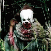pennywise the clown waving gif