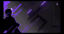 a silhouette of a person holding a sword with the words shinobi kocho written on it