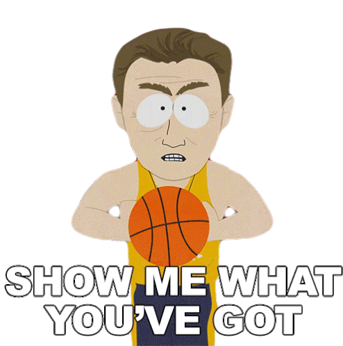 Show Me What Youve Got Basketball Coach Sticker - Show Me What Youve Got  Basketball Coach South Park - Discover & Share GIFs