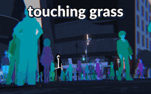 Touching Grass Touch Grass GIF - Touching Grass Touch Grass Neo Twewy GIFs