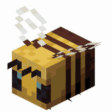 minecraft bee flying flipping wings