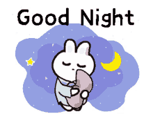 go to sleep bunny sweet dreams goodnight sleep