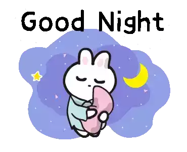Go To Sleep Bunny Sticker - Go To Sleep Bunny Sweet Dreams Stickers
