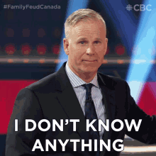 I Dont Know Anything Gerry Dee GIF - I Dont Know Anything Gerry Dee Family Feud Canada GIFs