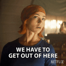 We Have To Get Out Of Here Nami GIF - We Have To Get Out Of Here Nami Emily Rudd GIFs