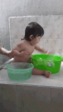 julieta tapping water happy bathing