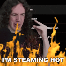 I'M Steaming Hot Bradley Hall GIF - I'M Steaming Hot Bradley Hall I Feel Like I'M On Fire GIFs