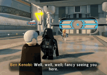 Lego Star Wars Ben Kenobi GIF - Lego Star Wars Ben Kenobi Well Well Well Fancy Seeing You Here GIFs
