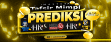 a poster for master tafsir mimpi prediksi with sydney pools hk nex 4d and hk live