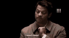 Sleep Castiel GIF - Sleep Castiel I Need Sleep GIFs