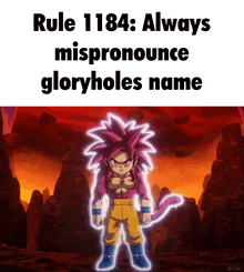 rule 1184 : always mispronounce gloryholes name with a picture of a cartoon character