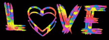 Love Colorful Text GIF - Love Colorful Text Heart GIFs