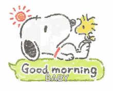Snoopy Good Morning GIF - Snoopy Good Morning Good Morning Baby GIFs