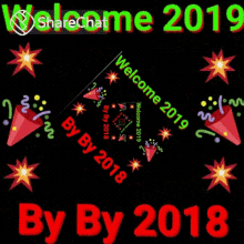 welcome2018 happy new year share chat