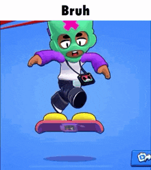 a person wearing a mask is riding a skateboard in a video game .