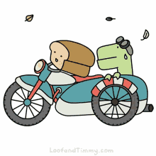 Loof And Timmy Loof GIF - Loof And Timmy Loof Motorbike GIFs