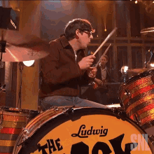 Drumming The Black Keys GIF - Drumming The Black Keys Saturday Night Live GIFs