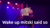 Mitski Wake Up GIF - Mitski Wake Up Singing GIFs