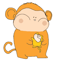 Monkey Hug GIF