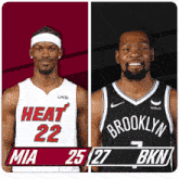 Miami Heat (25) Vs. Brooklyn Nets (27) First-second Period Break GIF - Nba Basketball Nba 2021 GIFs