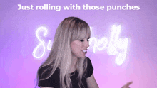 Just Rolling With Those Punches Superholly GIF