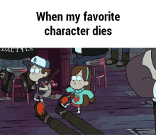 gravity falls mabel pines dipper pines when my favorite character dies hes resting