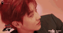 a close up of a person 's face with a watermark that says ' yiayiya ' on it