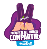 a sticker that says porque se me antoja compartir helados pali deli