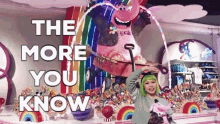 The More You Know Goldie Chan GIF - The More You Know Goldie Chan Rainbow GIFs