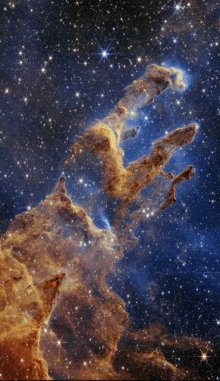 Pillars Of Creation Stars GIF - Pillars Of Creation Stars Starry Night GIFs