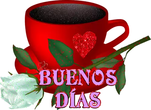 Buenos Dias Good Morning Sticker - Buenos Dias Good Morning Cup Of Coffee Stickers
