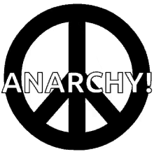 peace to anarchy symbol logo