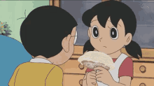 しずかちゃん　ドラえもん　舐める　アイス GIF - Shizukachan Anime Japanese GIFs