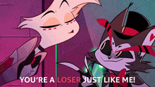 You'Re A Loser Just Like Me Angel Dust GIF
