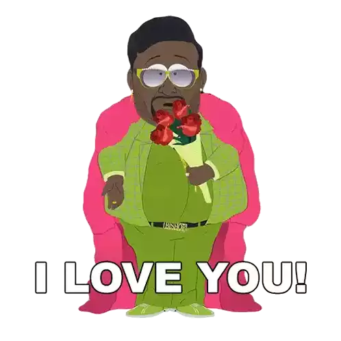 I Love You Keshawn Sticker - I Love You Keshawn South Park Stickers