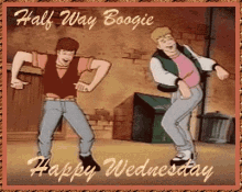Wednesday Hall Way Boogie GIF