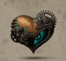 Steampunk Heart GIF - Steampunk Mechanical Heart GIFs