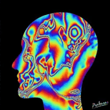 Head Psychedelic Art GIF - Head Psychedelic Art Blazed GIFs