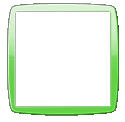 a green square frame on a white background