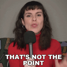 Thats Not The Point Tara Mooknee GIF - Thats Not The Point Tara Mooknee Thats Not What This Is About GIFs