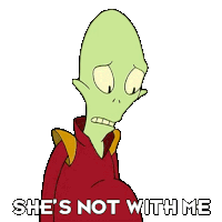 Shes Not With Me Kif Kroker Sticker - Shes Not With Me Kif Kroker Futurama Stickers