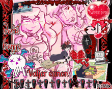 a picture of a girl on a broom with the words valier canon on the bottom